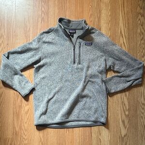 Patagonia Heathered Gray Fleece Pullover